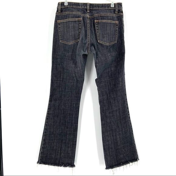 Gap Flare Stretch Jeans Size 8 Long Light Black - Picture 7 of 10